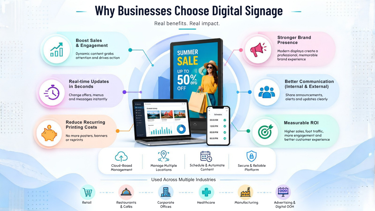 Why Businesses Choosew Digital Signage