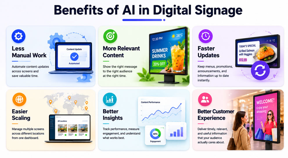 Benefits AI Digital Signage