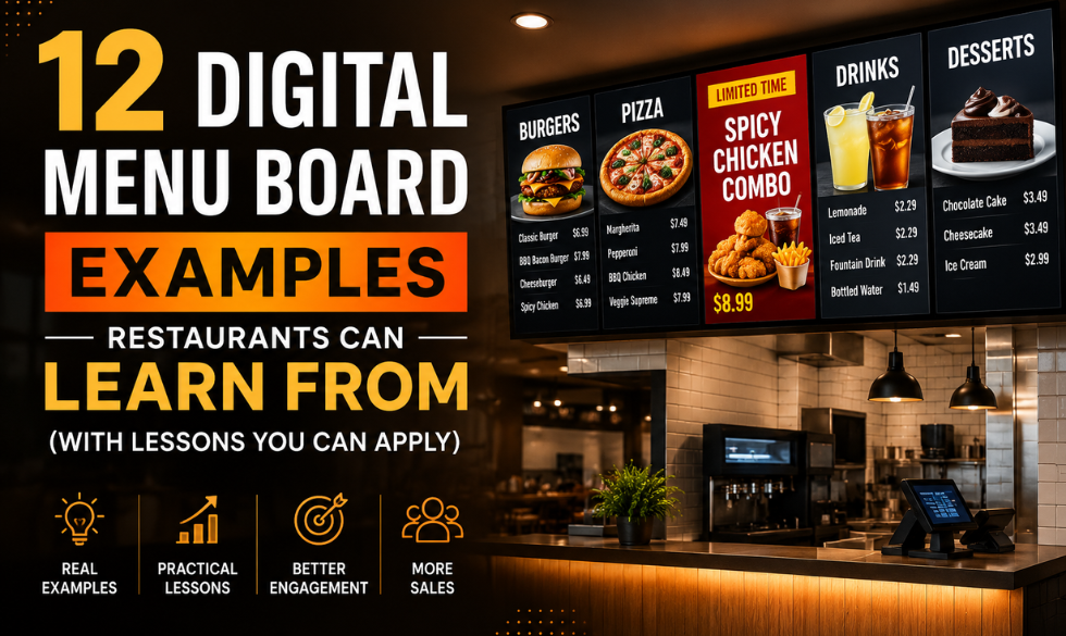 12 Digital Menu Board Examples Restaurants Can Learn From (With Lessons You Can Apply)