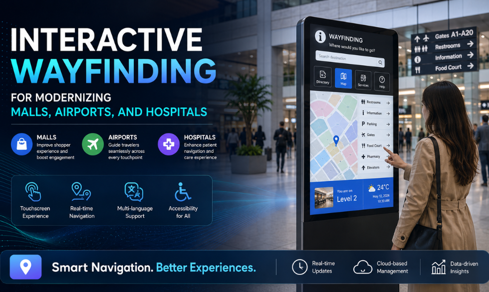 Interactive Wayfinding For Modernizing Malls, Airports, and Hospitals